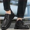 Leather Casual Round Toe Social Shoe Male Black Men's Formal Shoes Business Cheap Clearance Liquidation Clothing  Trend 39