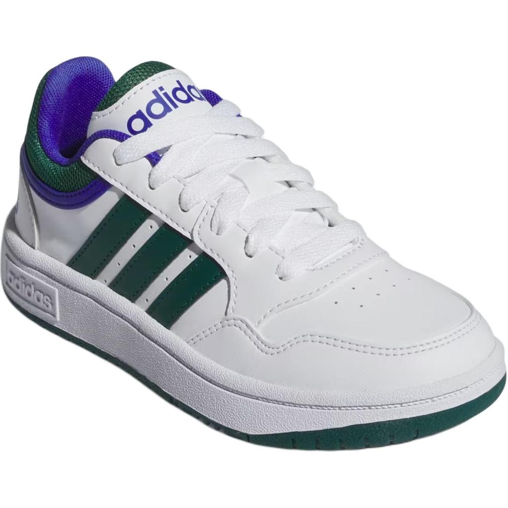 Adidas HOOPS Abrasion Resistant Low Top Children's Basketball Shoes White Kids' Sneakers IH8012