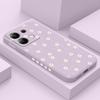 Coque de téléphone motif marguerites florales pour Xiaomi Redmi Note 13 12 12S 11 11S 10 10S 9 9S Pro Plus 4G 5G Housse en Silicone Liquide