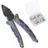 Booms Fishing CP4 Wire Crimping Tool with Cutter, Effort-Saving Fishing Crimping Pliers, High Carbon Steel Fishing Plier Wire Rope Leader Crimper