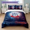 Bolton Wanderers FC Custom Name Text Bedding Set 1 Duvet Cover+2 Pillowcases Soccer Logo Personalized Gift For Special Occasion Bedroom Decor