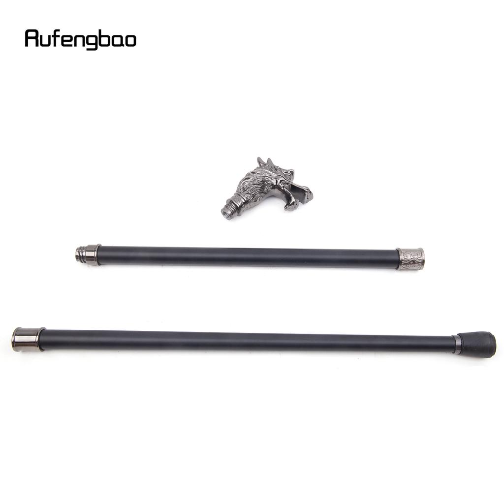 Baston de mers de lux argintiu cu cap de dragon, baston de mers decorativ la modă, baston elegant de gentleman pentru cosplay, pommel crosier 93cm