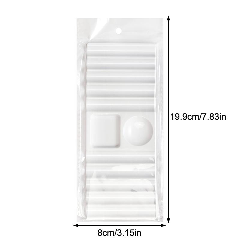 Hot Plastic Multi-purpose Nail Art Pen Holder 10-Compartment Brush Stand With Color Palette Organize And Display Manicure Tool