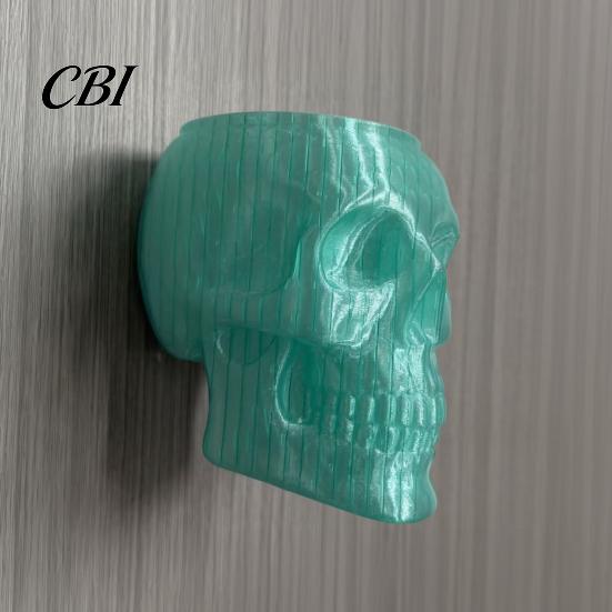 Vase Mural Gothique Cache-pot Crâne, Tête Squelette Suspendue Effrayante Support pour Lierre Pot de Fleurs pour Halloween Salon Chambre Décoration de Maison Pièce Maîtresse
