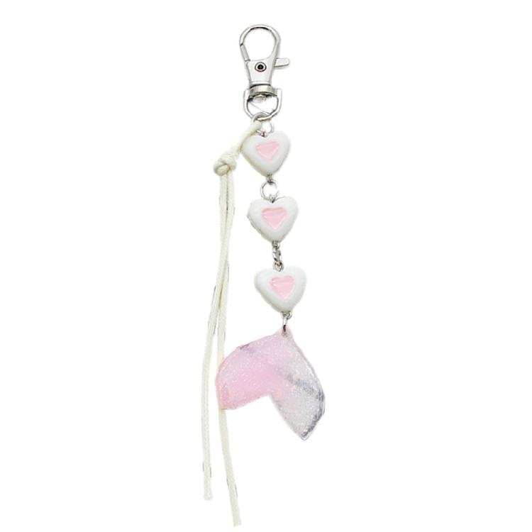 Eye Catching Keyring Heart/Flower/Fishtail Pendant Keychain Key Chain for Women