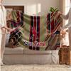 St. Louis Cardinals Flannel Blanket, Custom Name Text Personalized Soft Throw Blanket Home Decor Gift