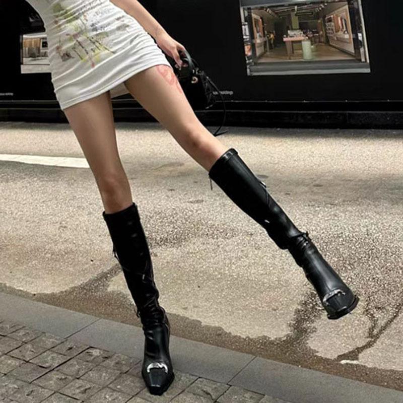 Functional Wind Spice Girls Boots Women's Autumn New Catwalk Pointed Barb High Heel High Boots