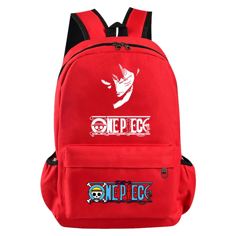 Anime One Piece Bag Large Capacity Sweet Soft Backpack for Boy Girl Children Teenager Back To School Bag Leisure Travel Bag College Canvas Bagpack