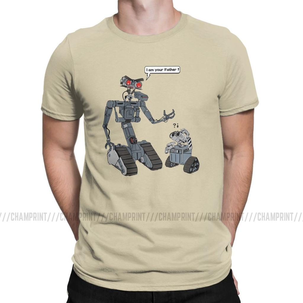 Leisure Related Circuits T Shirts Men T Shirts Short Circuit Johnny 5 80S Retro Robot Movies