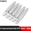 For Toyota Land Cruiser Prado J120 2003 2004 2005 2006 2007 2008 2009 Chrome Car Side Door Handle Cover Trim Accessories