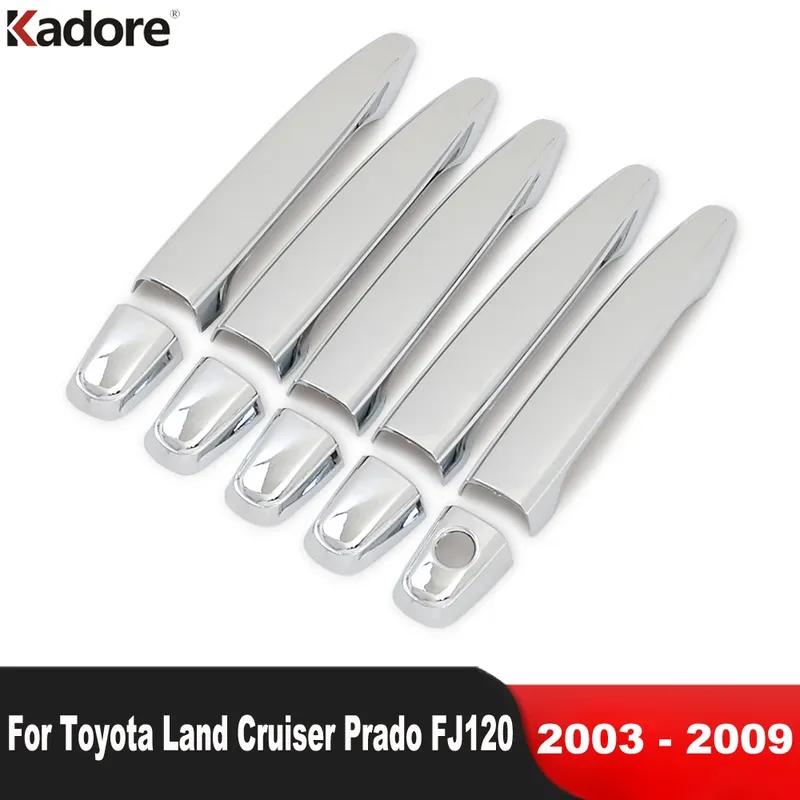 For Toyota Land Cruiser Prado J120 2003 2004 2005 2006 2007 2008 2009 Chrome Car Side Door Handle Cover Trim Accessories