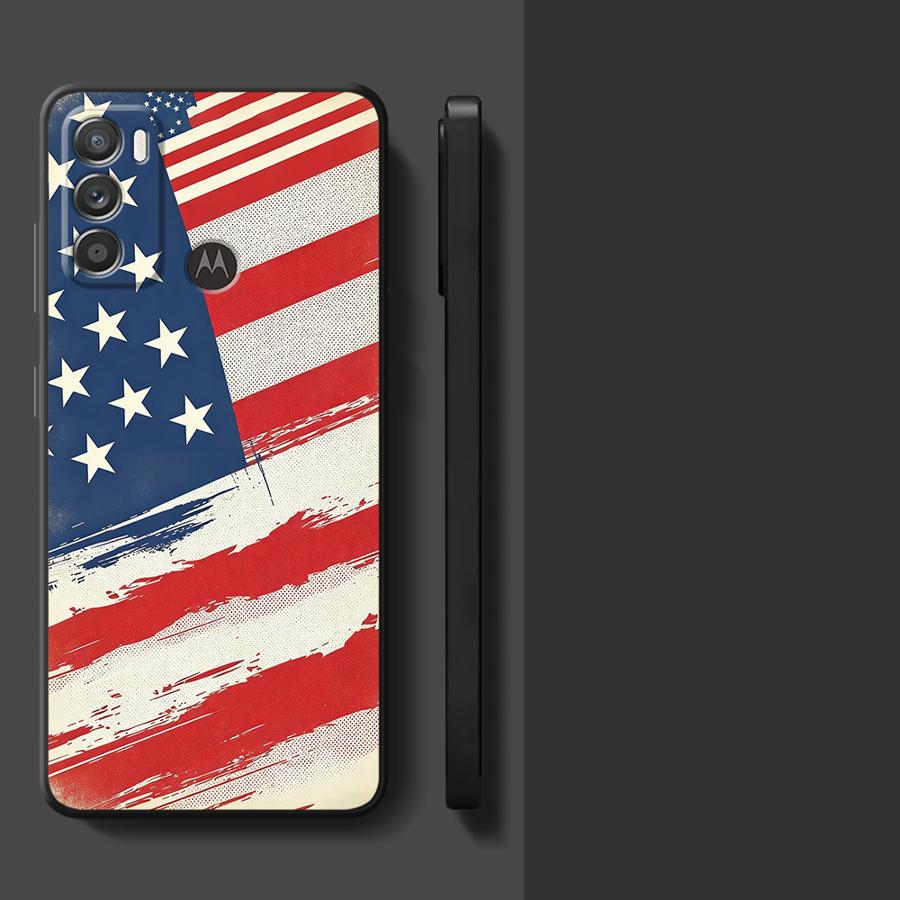 National Flag Pattern Phone Cover Case for Motorola Moto Edge 20 Pro 30 Lite G22 Edge40 G32 G50 G60s G71 G53 G30 G51 G73 G52