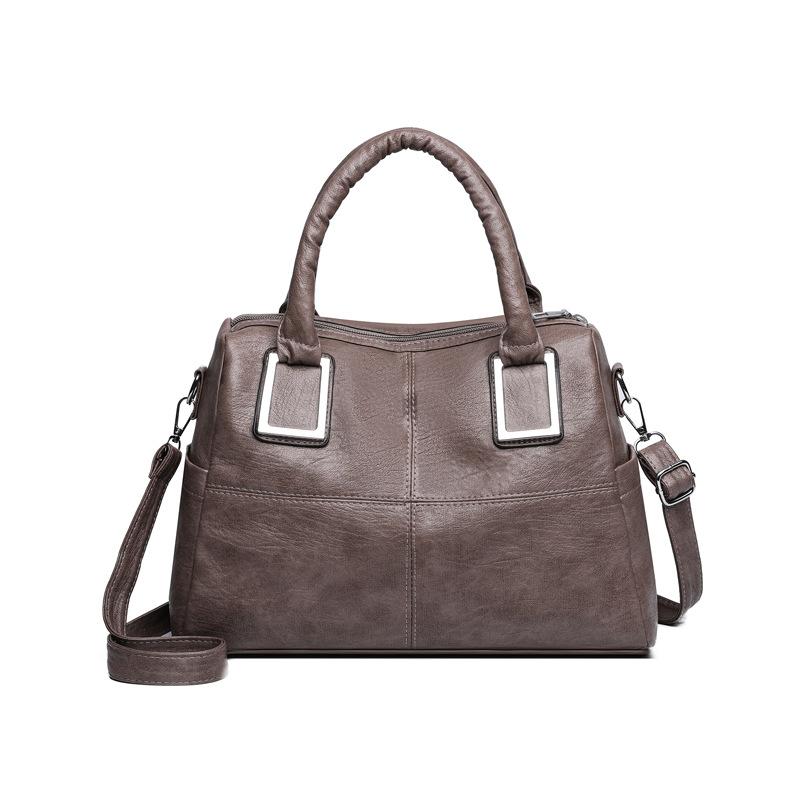 Handbag New women's bag Large capacity women's shoulder fashion soft leather tote bag Going messenger bag