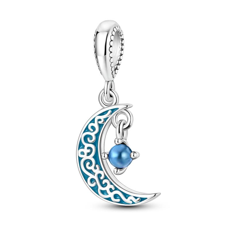 Compatible With Authentic Bracelets copper Plated Cat Moon Shape Stars Love Charm Bead Charms Pendants Ideal For Women Jewellery Making Gift