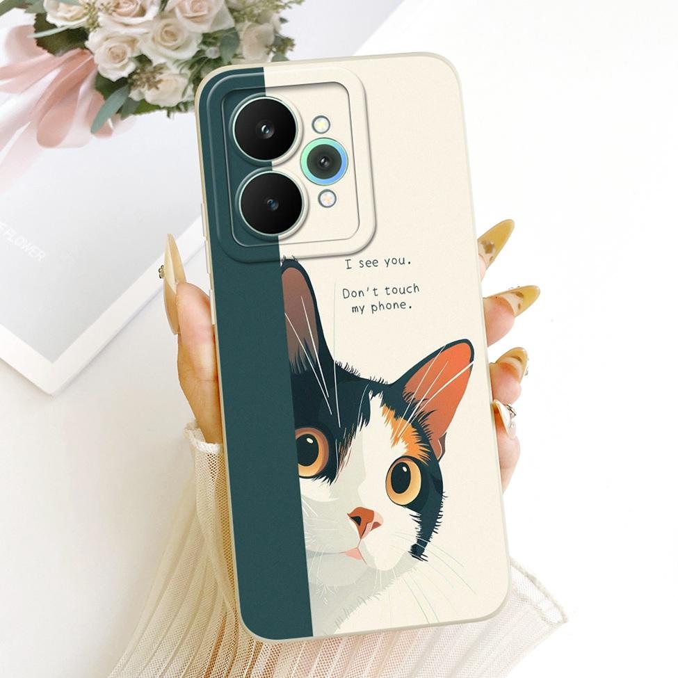 Cover For Realme 15 Pro Casing RMX5101 Silicone Luxury Fashion Flowers Kawaii Cute Painted Shockproof Phone Case