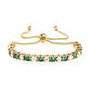 Elegant 4mm Zircon Women's Adjustable Stainless Steel Bracelet