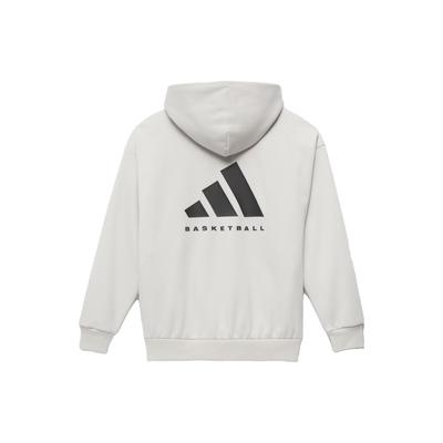 adidas SS23 Rozdział 03 Seria Dzianinowa Bluza z Kapturem z Długim Rękawem z Nadrukiem Logo Marki Unisex Top Biały IN4241