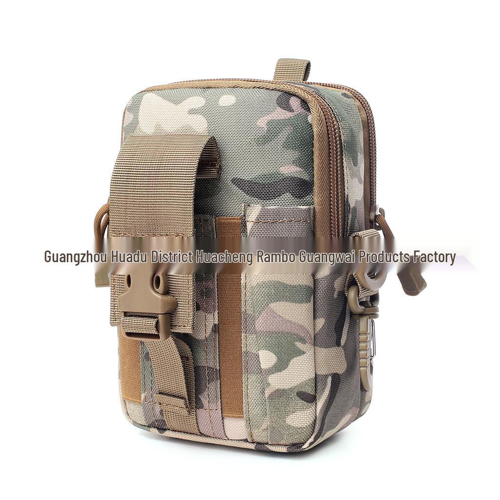 Camouflage Tactical Waist Pack for Phone and Coins - Military Style Hanging Bag