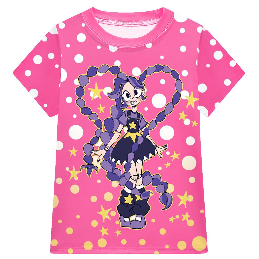 19770 Kids Girls Lily Lovebraids Printed Casual Short Sleeves T-Shirt Pants Shorts Clothes Sets