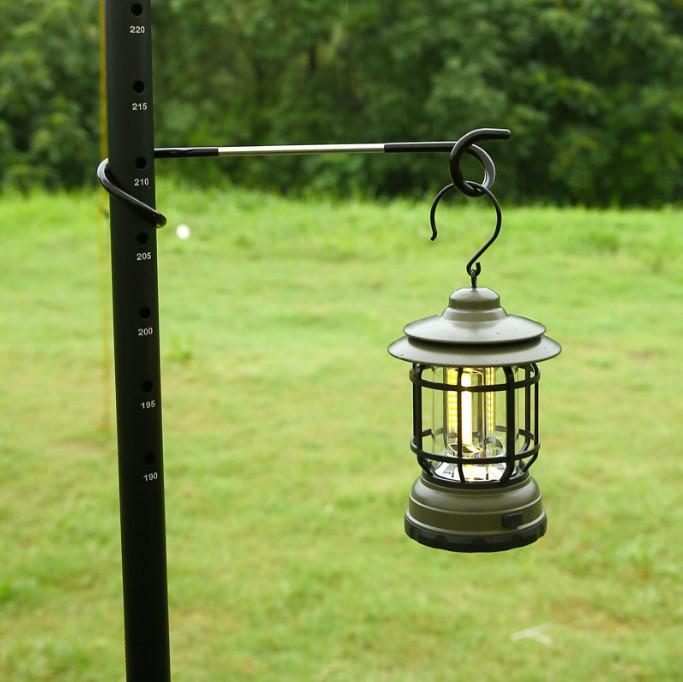Versatile S-Shaped Lantern Hook for Outdoor Camping