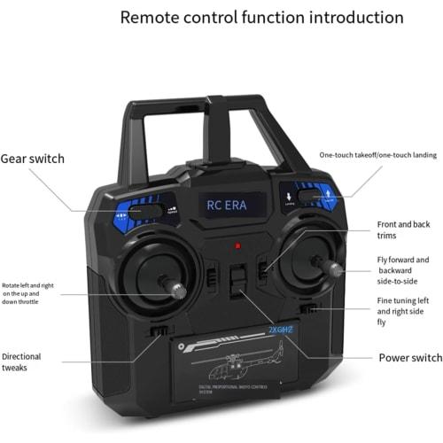 Remote Control Multi-Purpose Helicopter with 6-Axis Gyroscope, High Hover Barometer, and High Flow Light Positioning, Ideal for Adult Beginners (Dual