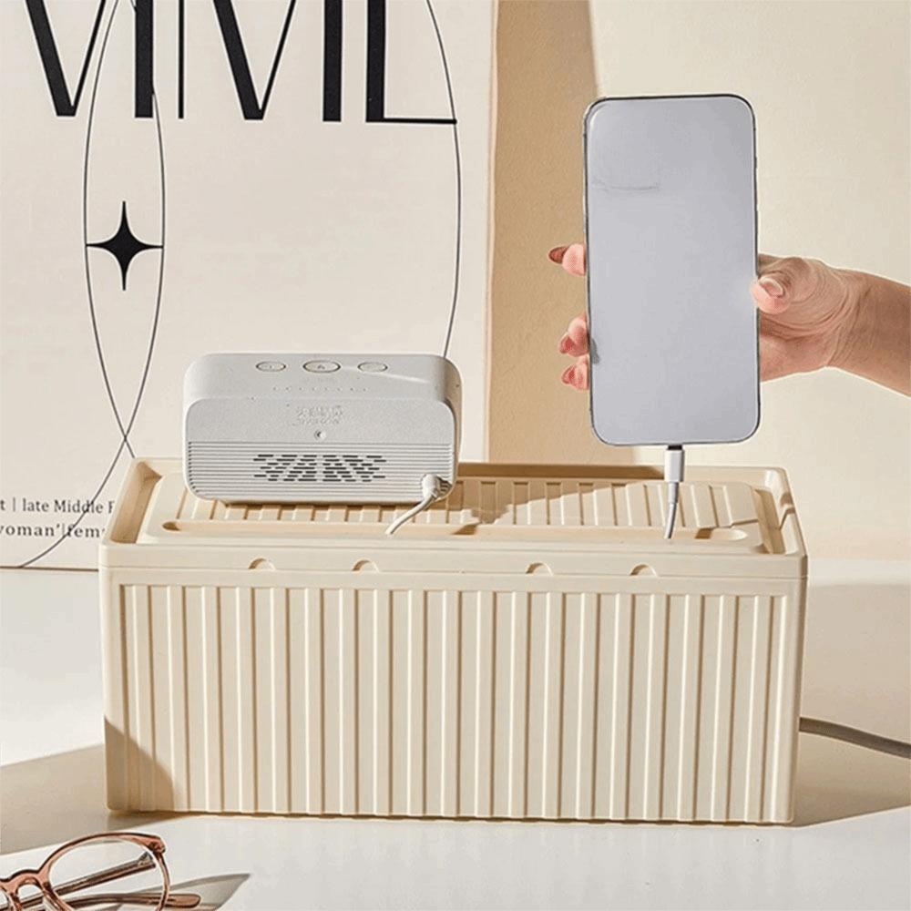 Data Line Plug Holder Plug Board Storage Box High Capacity WiFi Router Bracelet  Office