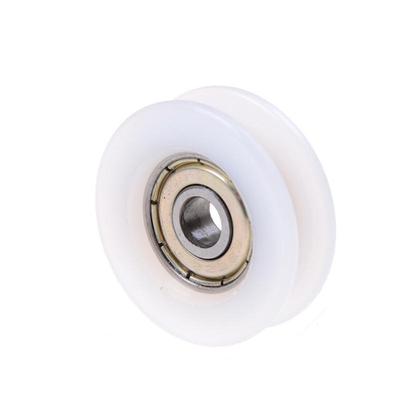 New 6*30*10Mm U Groove Metal Shield Nylon Pulley Wheels Roller Ball Bearings