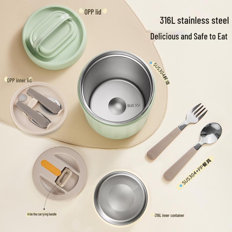 TAFUCO 316 Stainless Steel Portable Insulated Lunch Box