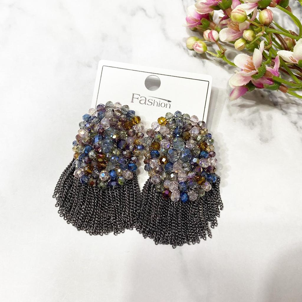 Bohemian Ethnic Style Earrings Women'S Large Retro Fringed Earrings Temperament Personalized Earrings