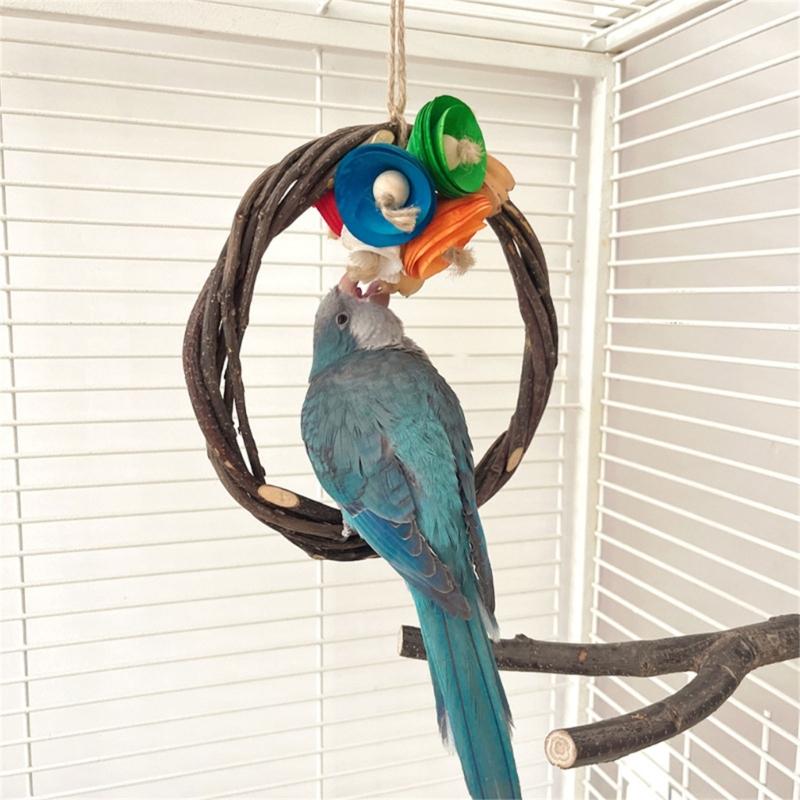 Bird Rest Station Durablity Swing Branch for Comfort and Entertainment Bird Enthusiasts Bird Shop Owner Training Toy