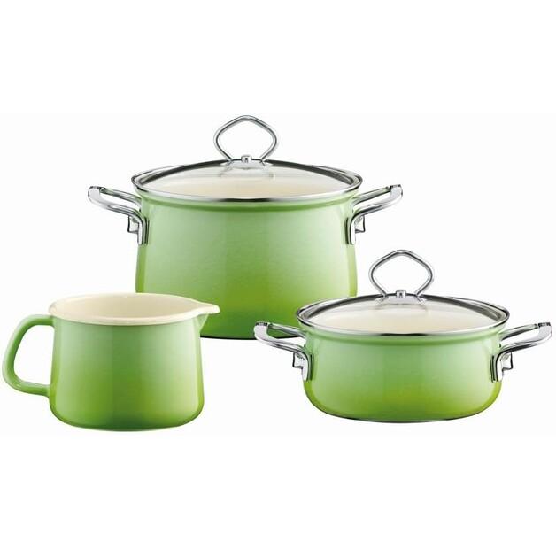 

Набор посуды Riess Nouvelle Smaragd, эмаль, 3 предмета (0520-36)