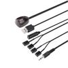 Infrared Remote Control Repeater: 1 Receiver & 4 Emitter Extension Cable
