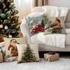 Vintage Style Christmas Pillowcase Printed Polyester 40/45/50Cm Throw Pillowcover Decorative Sofa Cushion Pillowslip Home Decor