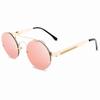Classic Gothic Steampunk Sunglasses Luxury Brand Designer High Quality Men and Women Retro Round Metal Frame Sunglasses UV400