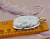 Natural Larimar Big Oval Gemstone Pendant, Healing Pendant, Reiki Pendant, Anniversary Gift, 925 Sterling Silver
