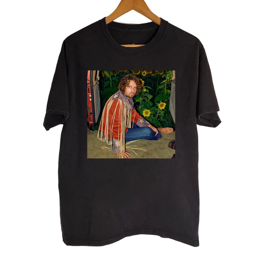 Kevin Morby Camicia Nera in Cotone Taglia Completa S-5XL CL451
