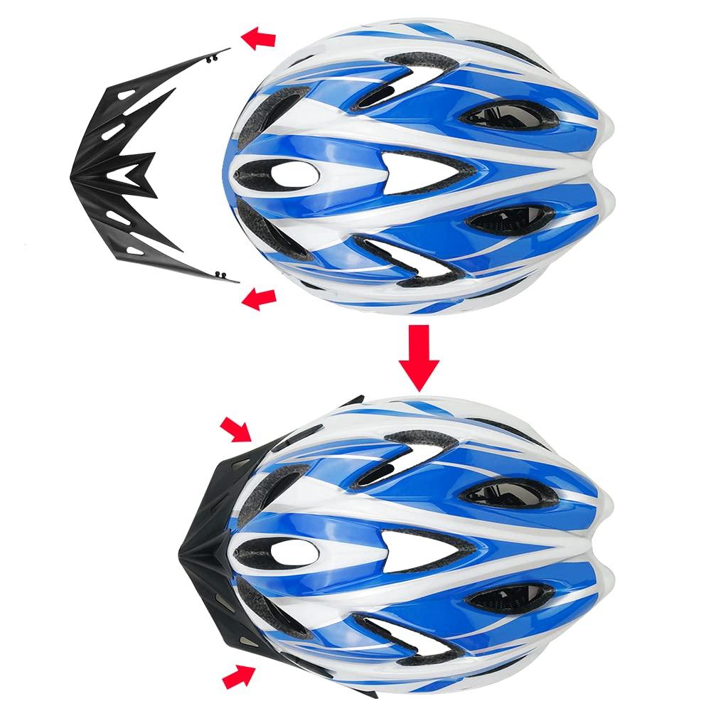 kufun Road Bike Helmet Bicycle Adult Unisex Cycling Adjustable (Blue)