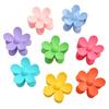 Flower Shape Hair Claw Non-slip Design Back Head Hair Clip Candy Color Plastic Hair Clamp Hair Accessory
