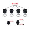 WLR - Twin Fuel Pump Bracket Billet Aluminium Assembly OUTLET Manifold In Black for 044 fuel pump With PQY Logo