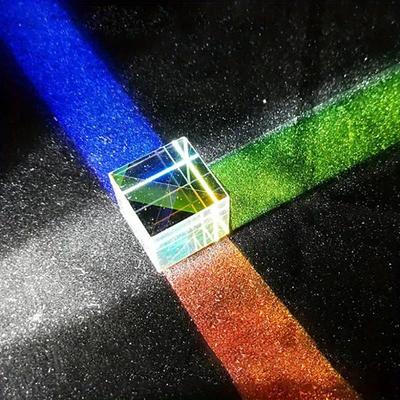 1 Stück RGB Optischer Glaskubus Prisma - Lernspielzeug Mischfarben Lichtaufspaltungsexperiment, Wissenschaftliches Lernen