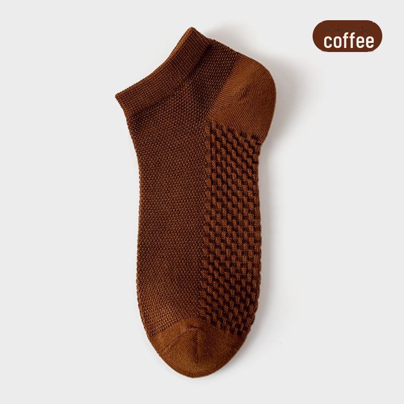 Herren-Sommersocken aus Baumwollnetzgewebe für den Sommer – atmungsaktiv, pillingfrei, schweißabsorbierend mit Massagesohle