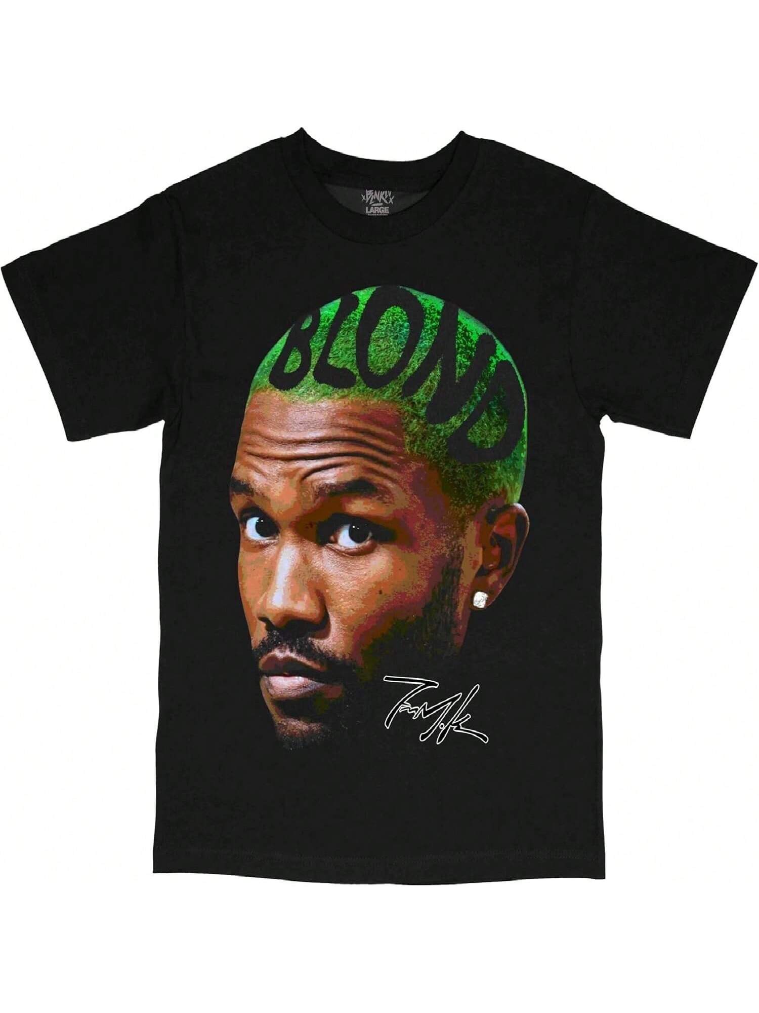 

Frank Oceans Shirt Rap Tee Concert Merch Blonds Album Cover Graphic T-Shirt COTTON New Arrival Anime Clothes T Shirts For MenW XXXXXL чёрный