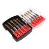 10PCS Rotary Burr Set 1 4 Inch Shank Ti Plated Tungsten Steel Double Cut Burr Bits for Metal Wood Stone Grinding