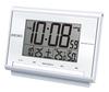 Seiko Clock Alarm Clock, Radio-Controlled, Digital, Calendar, Temperature, Humidity Display, White Pearl SQ698S SEIKO
