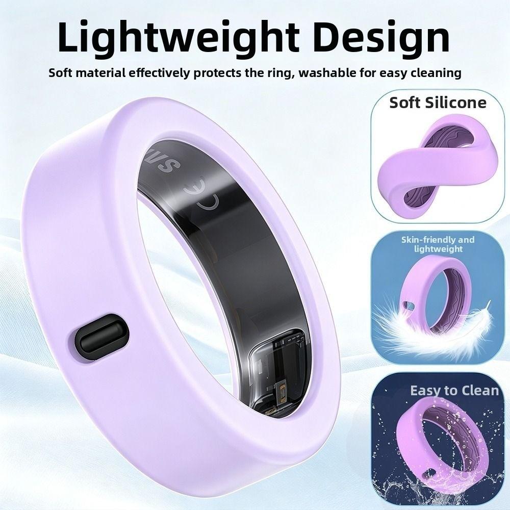 Silicone Ring Protector Elastic Finger Wrapper Ring Cover for Oura Ring 4 Smart Ring Accessories