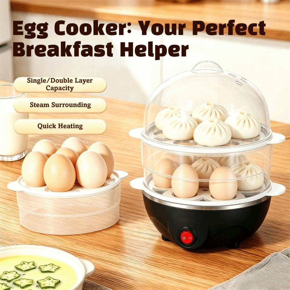 Automatic Power Off Egg Cooker Single Layer/double Layer/triple Layer Egg Steamer  Home