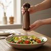 Handheld Wooden Salt and Pepper Grinder Vintage Pepper Grinding Bottle Seasoning Bottle  Cooking