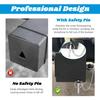 2pcs RV Bumper Cap Cover, Aluminum Square Bumper Plug End Caps Fits Standard 4-Inch Square Camper Bumpers, Vent Holes Sewer Cap for Parts and