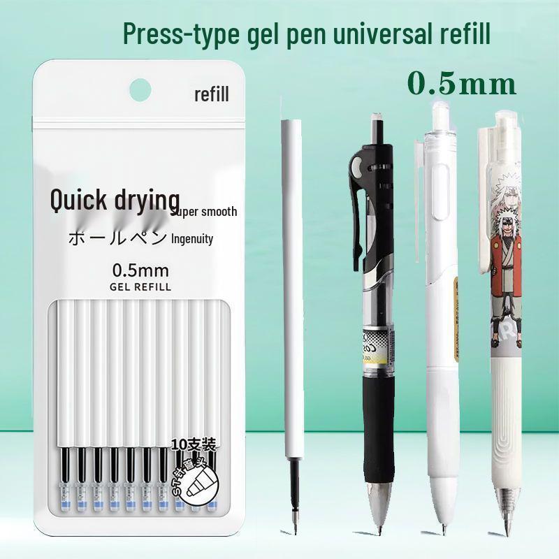 Sleva pro nováčky: 20 náplní + 6 černých 0,5mm klikacích gelových per kompatibilních se standardními náplněmi