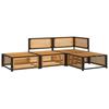 VidaXL Salon de jardin avec coussins 4 pcs bois d'acacia massif 3214906